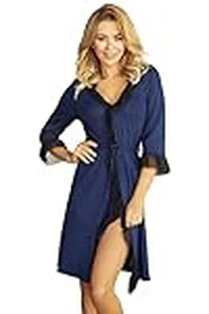 Kalimo Dames Bademantel Chios-Marineblauw-M Badjas, M, , M