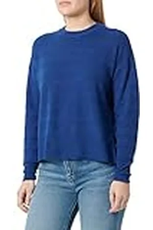 VERO MODA Bestseller a/s Dames VMDOLLY LS O-hals Blouse GA Boo Pullover Sodalite Blue/Detail:W Melange, S