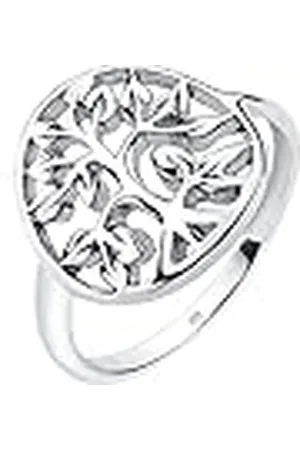 Elli Damesring, levensboom, 925 sterling , 52 EU, Facetgeslepen, Geen edelsteen