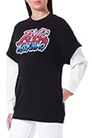 Moschino Oversized sweatshirt voor dames, gepersonaliseerd met Maxi Brand graffiti-borduurwerk, , 44