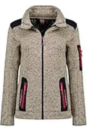 Geographical Norway Tebelle Lady Warme fleece voor dames, met ritssluiting, voor herfst, winter, lente, warm, lange mouwen, trui, bont, zacht, comfortabel, outdoor ( S), , S