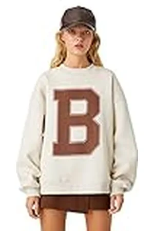 Koton Sweatshirt met lange mouwen voor dames, bedrukt met ronde hals, , M