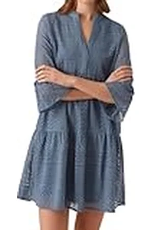 VERO MODA Mini-jurk voor dames, tuniek van gehaakt kant, VMHoney Lace 3/4 mouw, V-hals, , S