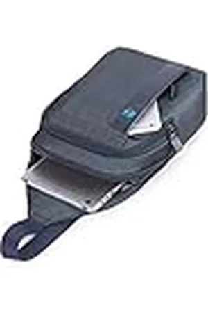 Piquadro Monospalla in Pelle e Tessuto schoudertas voor heren in leer en stof, , 19x34,5x8, , 19X34.5X8