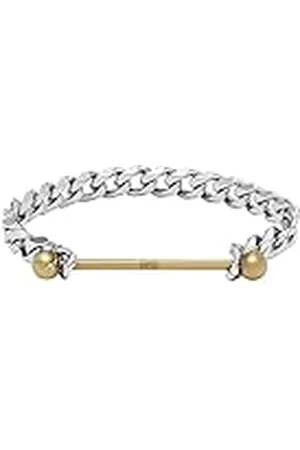 Diesel Schakelarmband voor Heren, Tweekleurige Roestvrijstalen, DX1410931