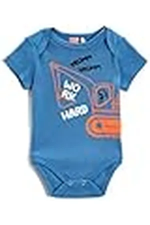 Koton Bedrukte korte mouwen bodysuit katoen trainingspak jongens, , 3/6 mese