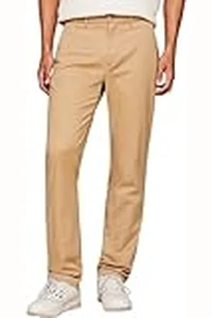 Tommy Hilfiger Heren Chino Denton 1985 Pima Katoen Geweven Broek, Geel, 34W/28L, , 34W / 28L