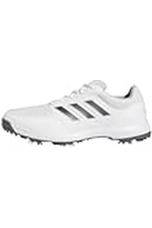 adidas Heren Tech Response 3.0 Wide Golf Shoes, Cloud White/Dark Silver Metallic, 43 1/3 EU