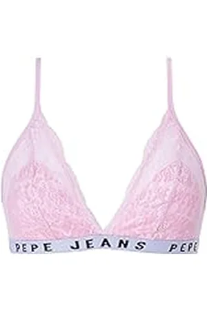 Pepe Jeans Dames Allover C kanten beha, roze, S, roze, S