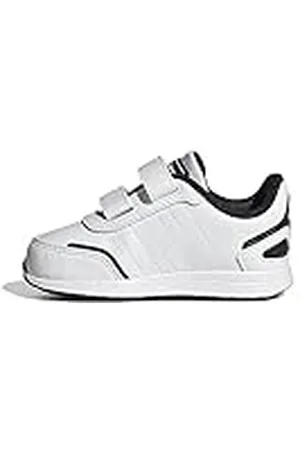 adidas Uniseks-Baby VS Switch 3 Lifestyle Running Hook and Loop Strap Shoes, Cloud white/core black/core black, 23 1/2 EU