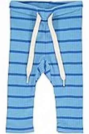Green Cotton Alfa Stripe Pants Baby Jogger Jongens, , 98