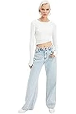 Trendyol Vrouwen getailleerde asymmetrische ronde hals gebreide blouse, , M