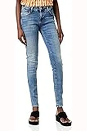 LTB Jeans - Dames - Nicole - Mid Waist - Slim Fit Jeans - Broek, blauw (Yule Wash 14644-52214), 25W / 34L