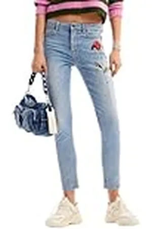 Desigual Dames Woman Denim Long Broek Jeans, , 42