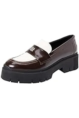 HUGO BOSS Moderne loafer_Flats voor dames, Roest Cooper, 12, Roest Cooper, 44 EU