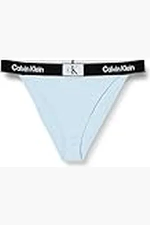 Calvin Klein Vrouwen High Rise Cheeky Bikini Bikini Zwemmen Blauw, XL, , XL