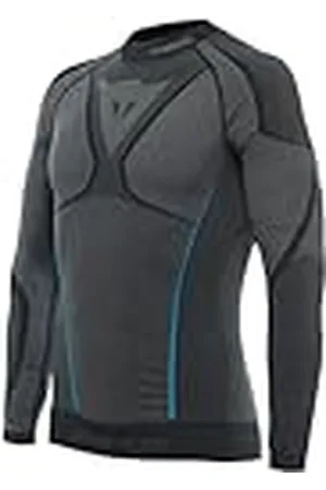 Dainese Dry LS Technisch ski-shirt voor heren, zwart/blauw, XS/S, , XS/S