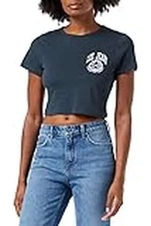 Lee Dames Shrunken Cropped Tee Shirt, , XS