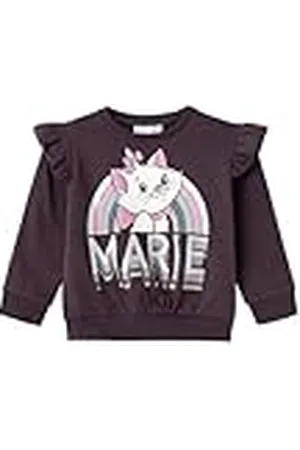 NAME IT Meisjes Nmfabine Marie Nreg Sweat Box Bru Wdi Sweatshirt, , 92