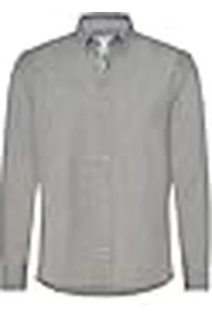 Brax Daniel C Light Slim herenhemd in fijn flanel overhemd met button-down-kraag, , XXL