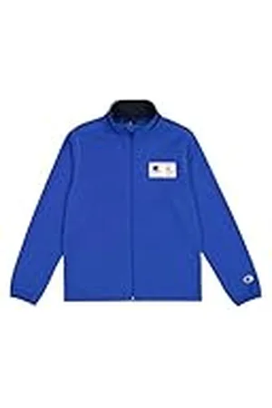 Champion Legacy Retro Sport B (306864) - Quick-Dry Micro Polar Fleece Full-Zip High-Neck Sweatshirt, Diepblauw/Navy (BAI/NNY), 15-16 jaar (XXL) kinderen FW24, , 15-16