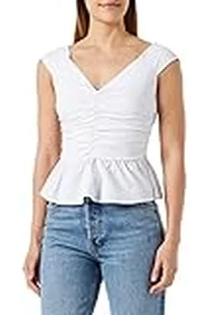 Pinko Top Popeline Stretch Tank Top Z04_Wit Bril, 50 Dames, , 44 NL