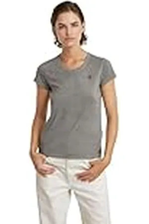 G-Star Raw Eyben Slim Top 2.0 T-shirt voor dames, met V-hals, , XS