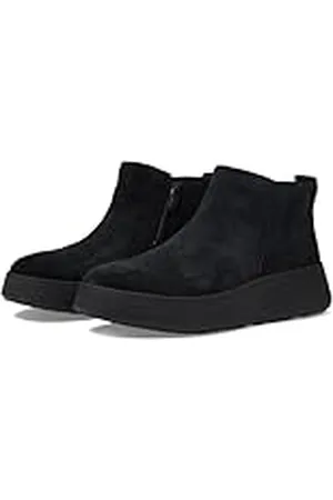 FitFlop F-Mode Suede Enkellaarzen met Rits, , 41 EU