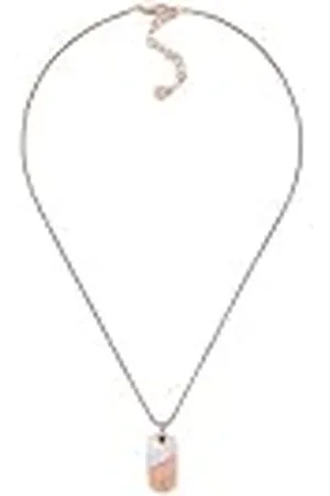 Emporio Armani Damesketting roestvrij staal roséverguld, EGS3139221, Eén maat, Roestvrij staal, Geen edelsteen