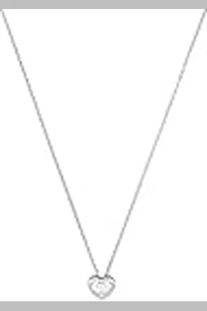 Amor Collier Met Hanger 925 Sterling Zilveren Dames Collier, Met Cubic Zirkonia Synth., 42 cm, , Hart, Wordt Geleverd In Sieraden Geschenkverpakking, 2016056