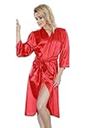 Kalimo Dames Marbella XL satijn badjas S, , S