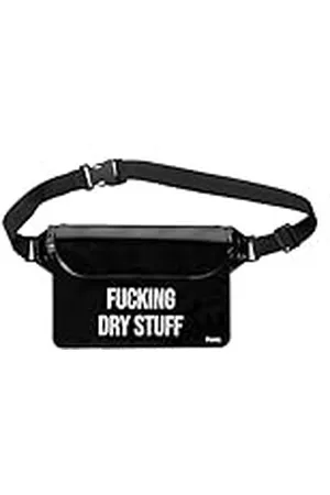 Fisura – Waterdichte Tas "dry stuff". Zwarte waterdichte heuptas. Waterdichte tas met verstelbare riem. Afmetingen: 22,5 centimeters x 12,5 centimeters