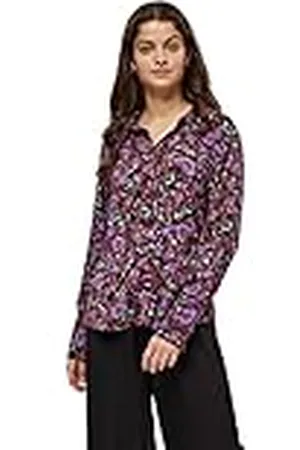 Minus Dames Sadia Shirt, Rasberry Bloom Print, 10