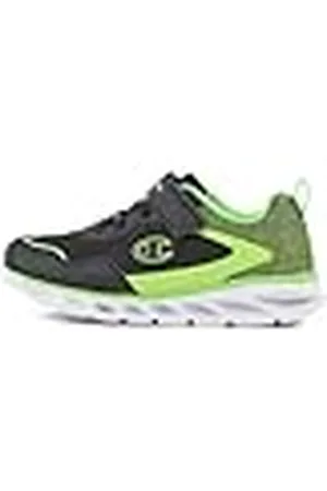 Champion Wave 2 B PS Low Sneakers, Nero/Verde (KK007), 27,5 EU, , 27.5 EU