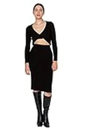Trendyol Dames Midi Bodycon Getailleerde Gebreide Jurk, , S