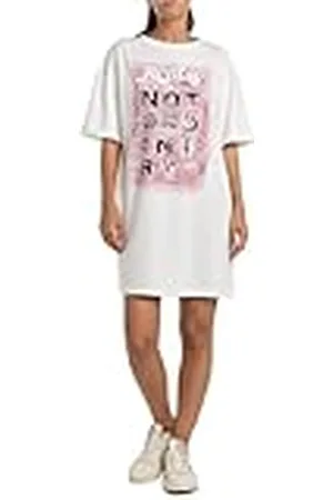 Replay Oversized damesjurk met korte mouwen, , XXS