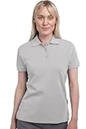 HRM Heavy Poloshirt voor dames, van 100% katoen, basic poloshirt, wasbaar tot 60 °C, hoogwaardige en duurzame damestop/werkkleding, , XXL