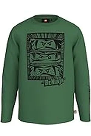 LEGO Wear Ninjago LWTaylor 124 T-shirt met lange mouwen voor jongens, donkergroen, 92 kinderen