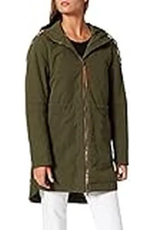 Camel Active Womenswear Dames Mantel, Olijf, 36