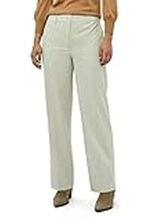 Minus Ashley Rechte Broek | Beige Broek Dames | Lentebroek voor Dames UK | Maat 14