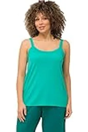 Ulla Popken Dames, grote maten, spaghetti-top, , 58-60