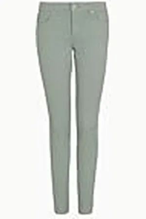 Armani Exchange Dames Arte Sella, super skinny, logopatch, jeans, groen, 26, , 26
