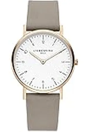 liebeskind Liebeskind Dameshorloge, analoog kwartshorloge met leren armband, , 34 mm, modern