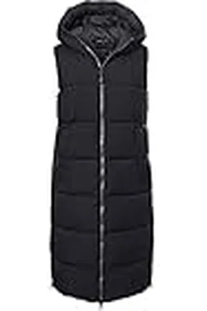 G.I.G.A. DX by killtec Dames Gewatteerd vest/functioneel vest in donzen look met capuchon GW 24 WMN QLTD VST, black, 36, 39929-000