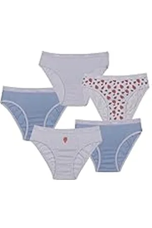 Dim Les Pockets Culottes van katoen, meerkleurig, 5 stuks, Aardbeien/lila/paars/paars/paars, 14 Jaren
