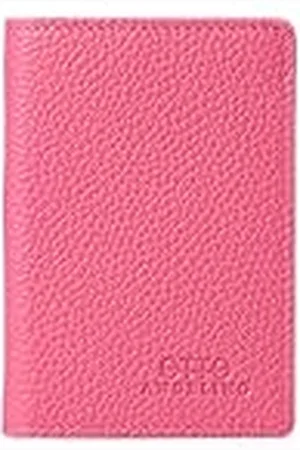 Otto Angelino Bifold Lederen Portemonnee - Paspoort-Stijl Credit Card Houder voor ID-Kaart, Bank en Debetkaarten, Geld - Opvouwbaar, Licht en Reis-Vriendelijke - RFID Protection (Pink)