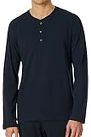 Schiesser Heren slaapshirt korte mouwen met knoopsluiting biologisch katoen - Mix Relax, , 52 NL