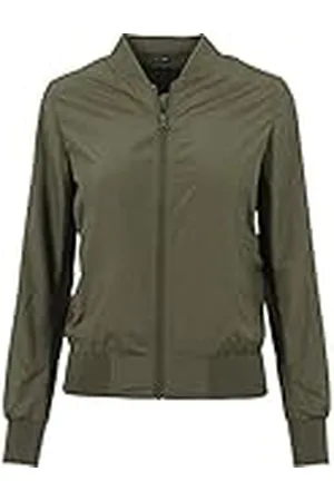 Build Your Brand Dames Dames Nylon Bomber Jacket Ladies Nylon Bomber Jacket