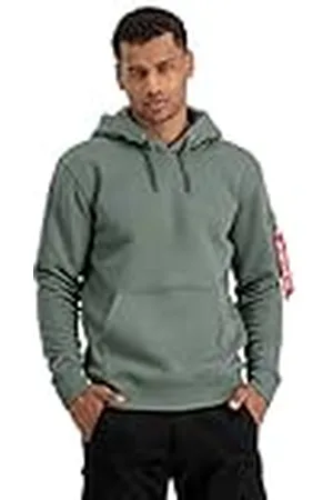 Alpha Industries AI Reflecterende Hoody Heren Sweat met capuchon Vintage Green