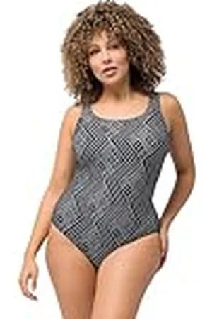 Ulla Popken Dames grote maten, badpak Alice, Softline, DG, Ethno, , 42